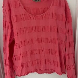 Flax Vibrant Pink Long Sleeve Top